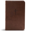 CSB Compact Bible, Value Edition, Leathertouch Brown